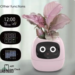 Ivy Smart Planter,Endless Fun Over 49 Rich Expressions,7 Smart Sensors,AI Chips Make Raising Plants Easy and Fun